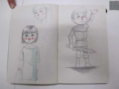 Un disegno realizzato da Vincenzo, che vorrebbe diventare illustratore per bambini